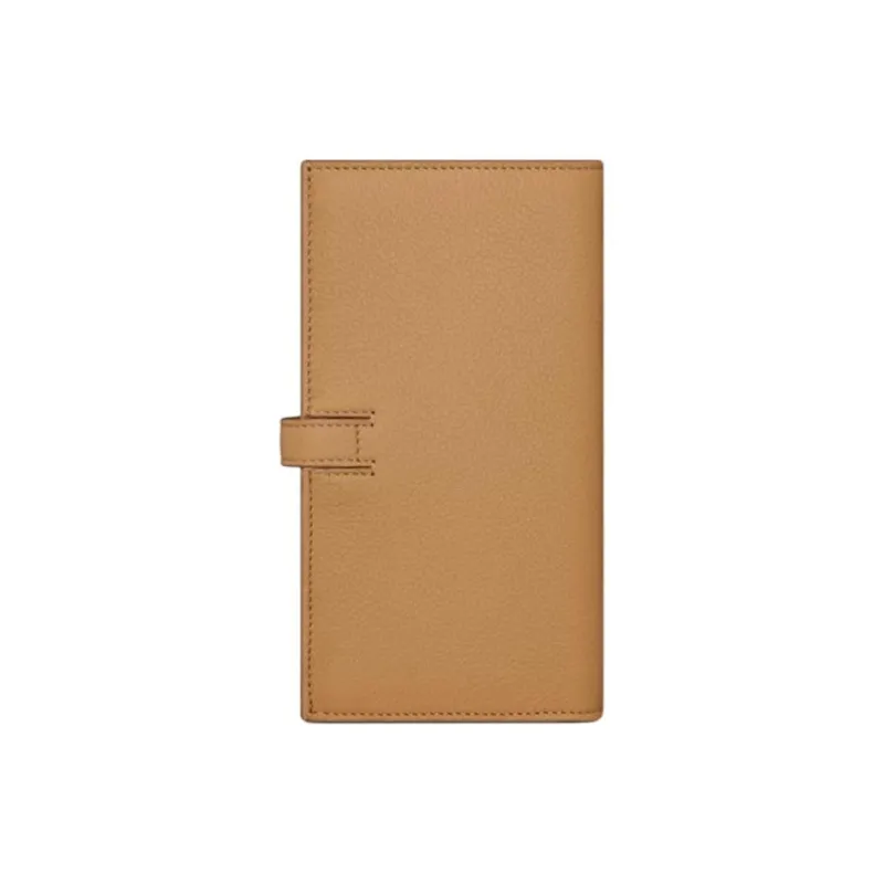 DIOR Calfskin Wallet Unisex Brown-2