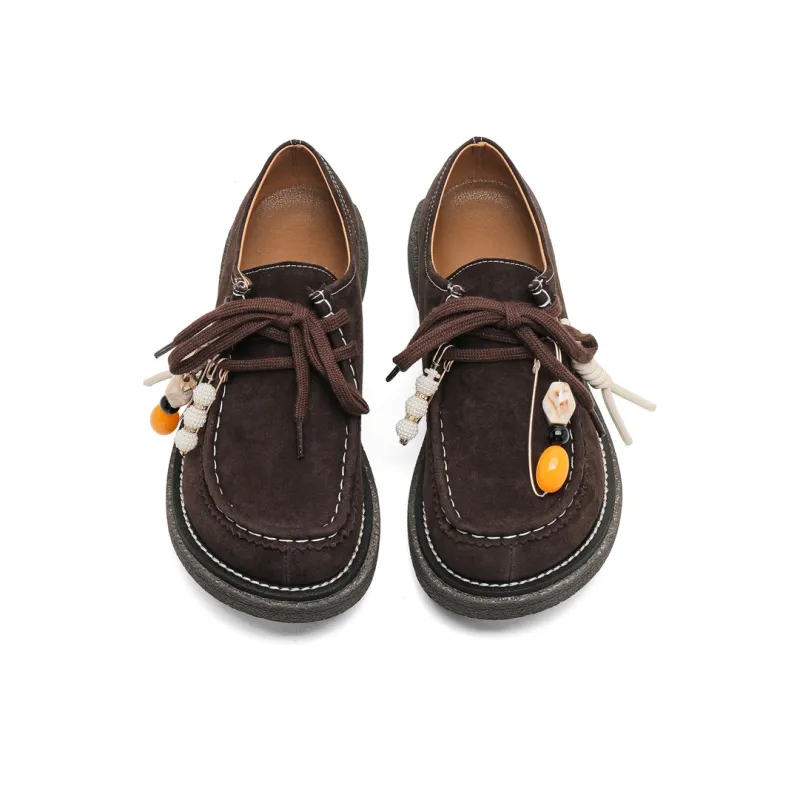 ESTEE GEEA Slip Resistant, Abrasion Resistant, Lightweight Coverage Low Top Casual Shoes Unisex Brown-2