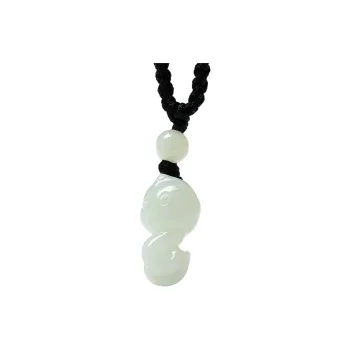 MARY WINDSOR Pendants Pale Greenish White Jade Unisex