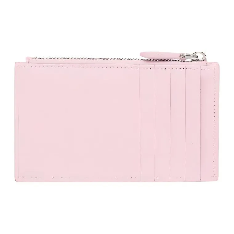 PRADA Saffiano Leather Card Holder Women's Pink-1