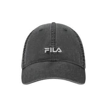 FILA Lifestyle Cotton Baseball Caps Unisex Carbon Silver Gray