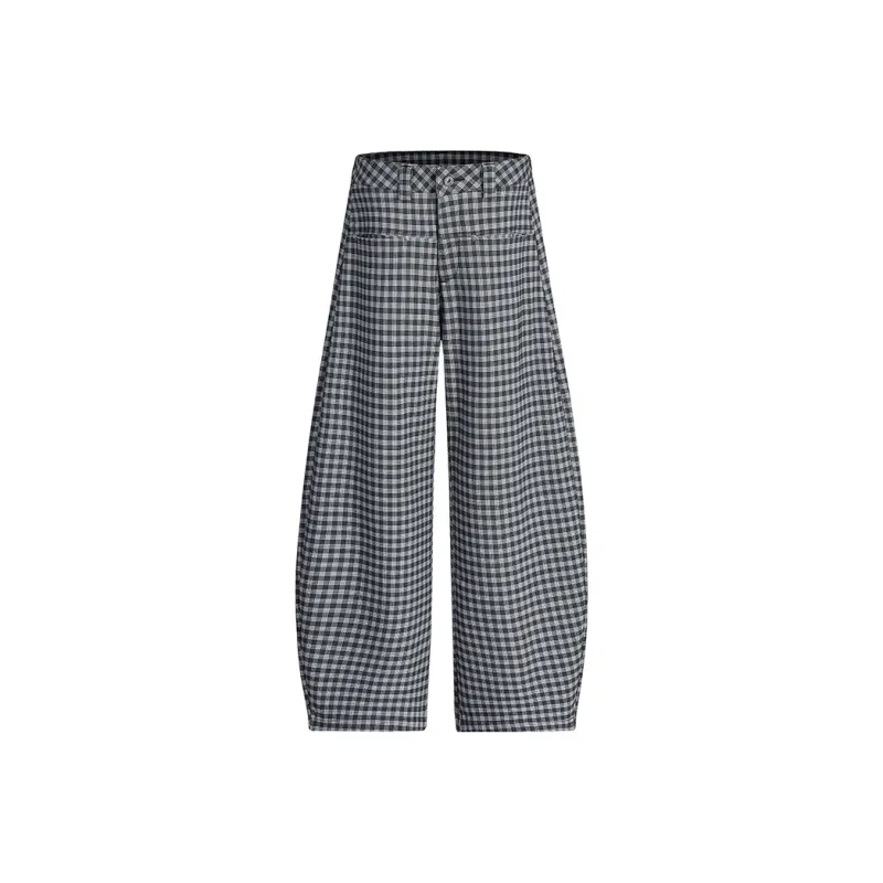 CASAMIA Casual Pants Unisex American Plaid-0