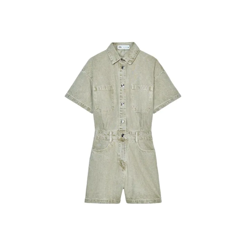 ZARA Jumpsuits Women's Khaki-0