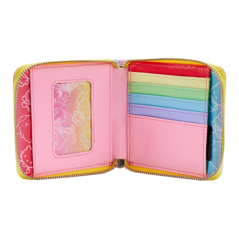 Sanrio Loungefly Collaboration PU Wallet Women's Pink Multicolor-3