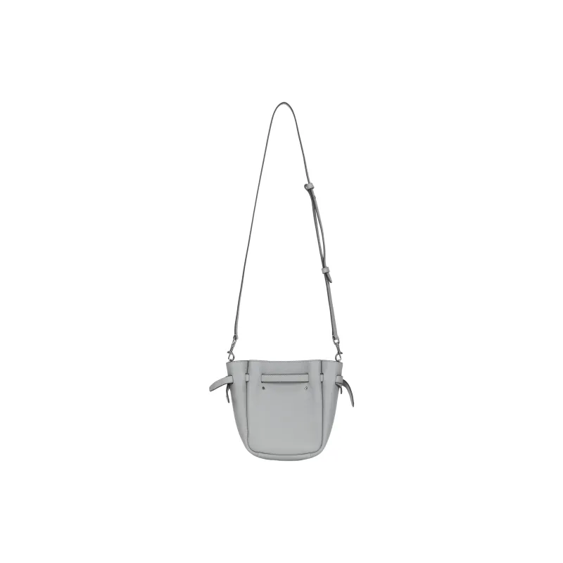 TORY BURCH Romy Cow Leather Crossbody Bag, Shoulder Bag Trumpets Women's Light Granite-2
