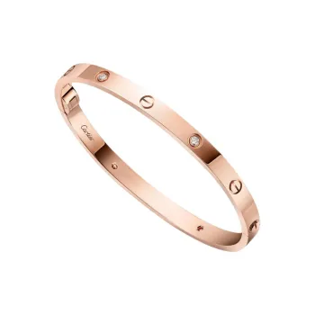 CARTIER 18K Rose Gold Bangles Women's Rose Gold