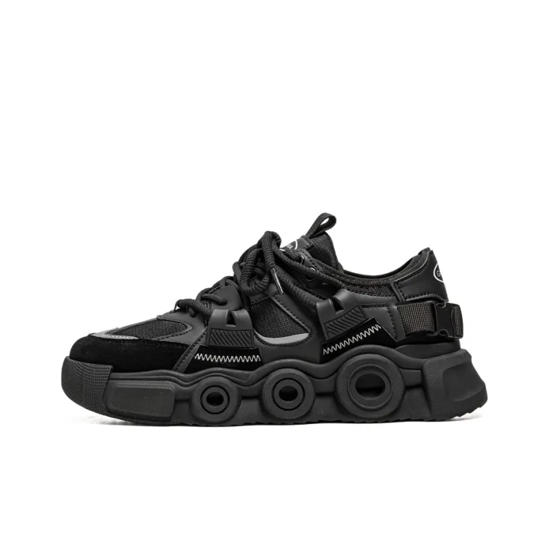 BINGO DUCK Breathable Height Increase Low Top Chunky Sneakers Men's-11