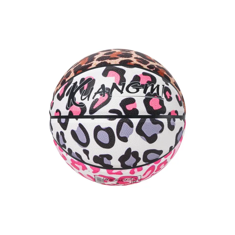 Kuangmi PU Basketball Pink Brown Size 7 Ball Street Unisex-27