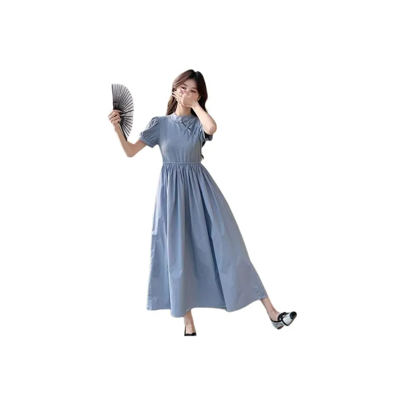 ABCMININ Short Sleeved Dress Women's-1