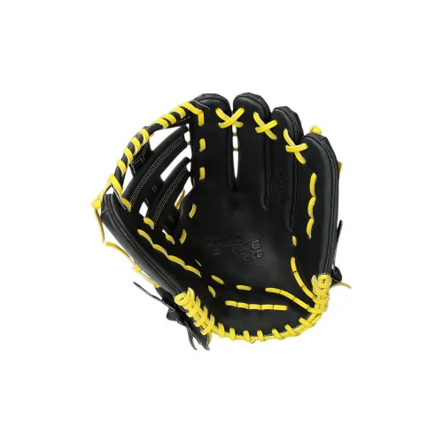 Asics Baseball Gloves Catcher's Glove Leather Unisex Black X Gold
