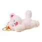 Fluffy Kitten Lying on Its Stomach-White