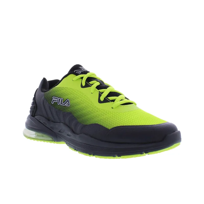 FILA Acumen Viz 2 Shock Absorbers With Slip Resistant Features Low Top Running Shoes Men's Black Green-1