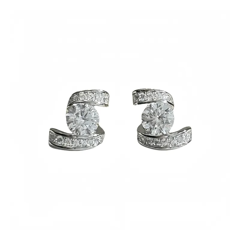 Barbie S925 Silver Stud Earrings Women's-0