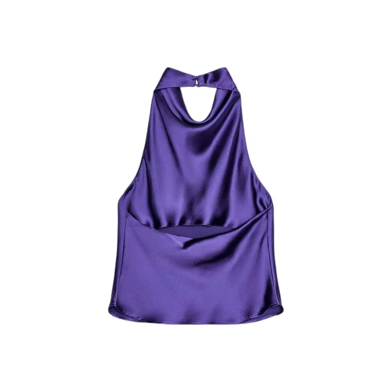 ZARA Tank Tops Women's Dark Purple-1