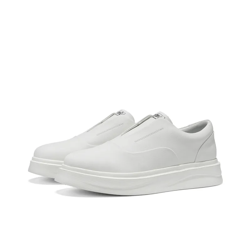 HLA Casual Shoes Men Low Top White Black-1