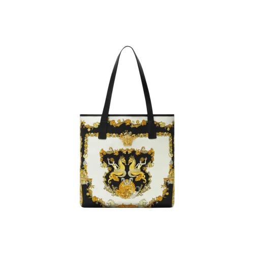 VERSACE La Medusa Cotton Neoprene Bag, Shopping Bag, Shoulder Bag Men's White & Multicolor