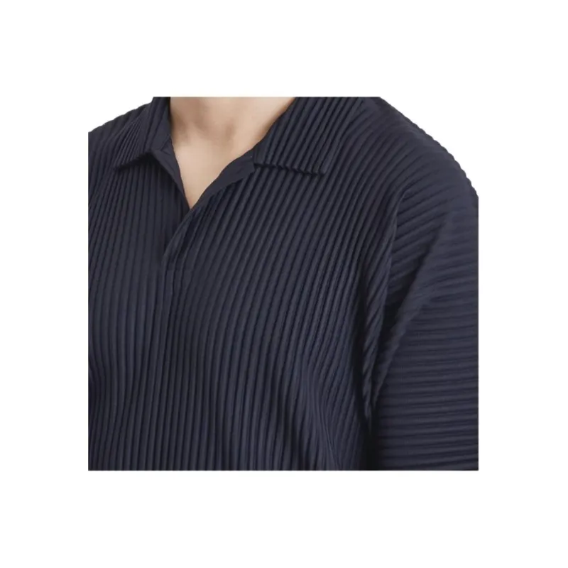 Homme Plissé Issey Miyake Pleated Polo Shirt-4