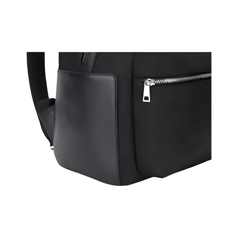 CANUDILO Fabric, Cow Leather Backpack Men's Black-5