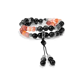PUTUOSHANWENCHUANG Obsidian Bracelets Unisex