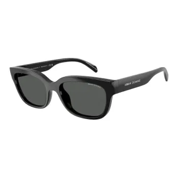 EMPORIO ARMANI Square Sunglasses Unisex Black