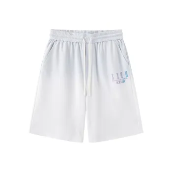 Clubxxhh Casual Shorts Unisex Blue White Gradient