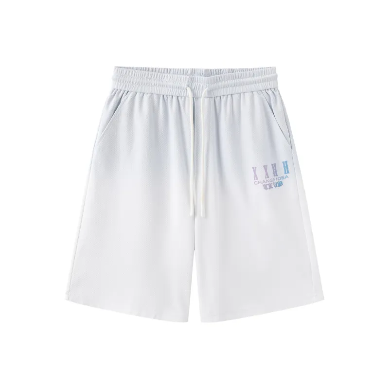 Clubxxhh Casual Shorts Unisex Blue White Gradient-0
