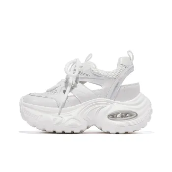 CARDANRO Small sized Sky Vegetables Chunky Sneakers Women's Low Top White/Gray