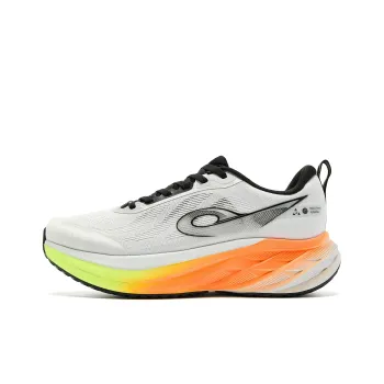 QIAODAN Cushioning, Slip Resistant, And Abrasion Resistant Low Top Casual Running Shoes Men's Gray Black