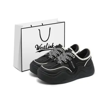 WESTLINK Height Increasing Slip Resistant Low Top Skateboard Shoes Women's
