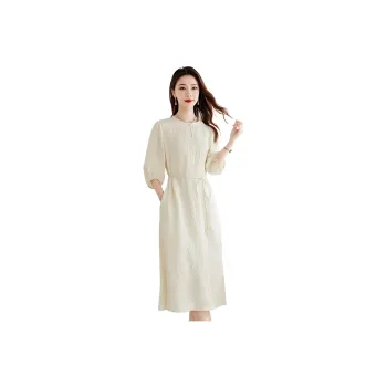 Yi Mengyuan Silk Short Sleeved Dress Women's