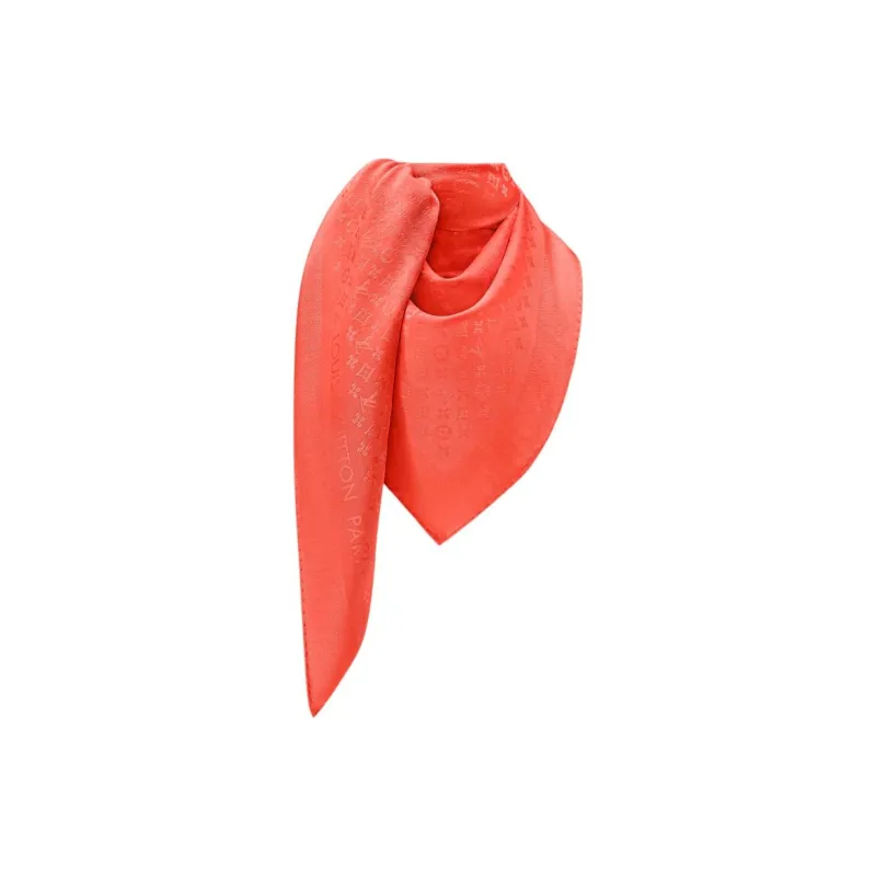 LOUIS VUITTON Silk, Wool Shawls Women's Red-1
