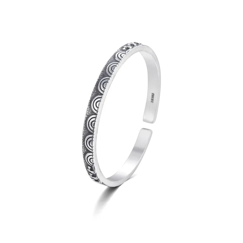 DH7 999 Fine Silver Bangles Unisex-1