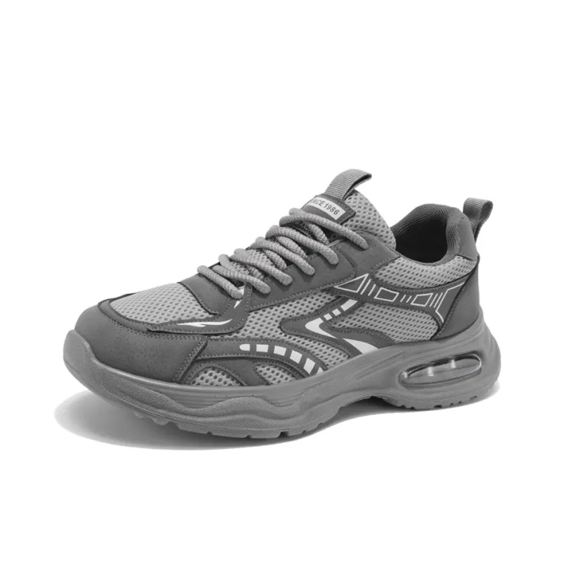 PNKE Slip Resistant, Abrasion Resistant, Breathable, Height Increasing Low Top Chunky Sneakers Men's-7