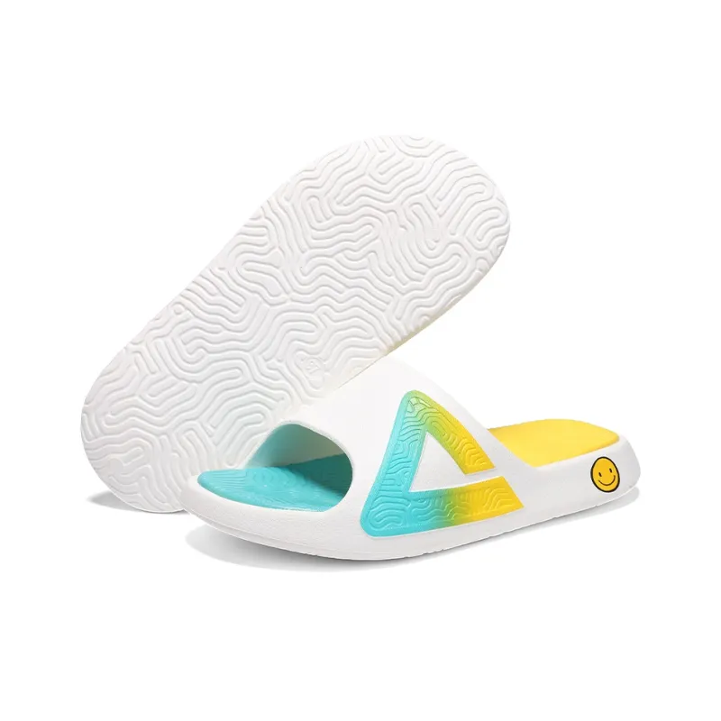 PEAK Slip Resistant Odor Resistant Abrasion Resistant Slide Slippers Women's White Sapphire Blue Orange Yellow-6