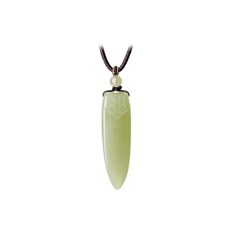 CHOW TAI SENG Hetian Jade Pendants Green Jade Unisex-1