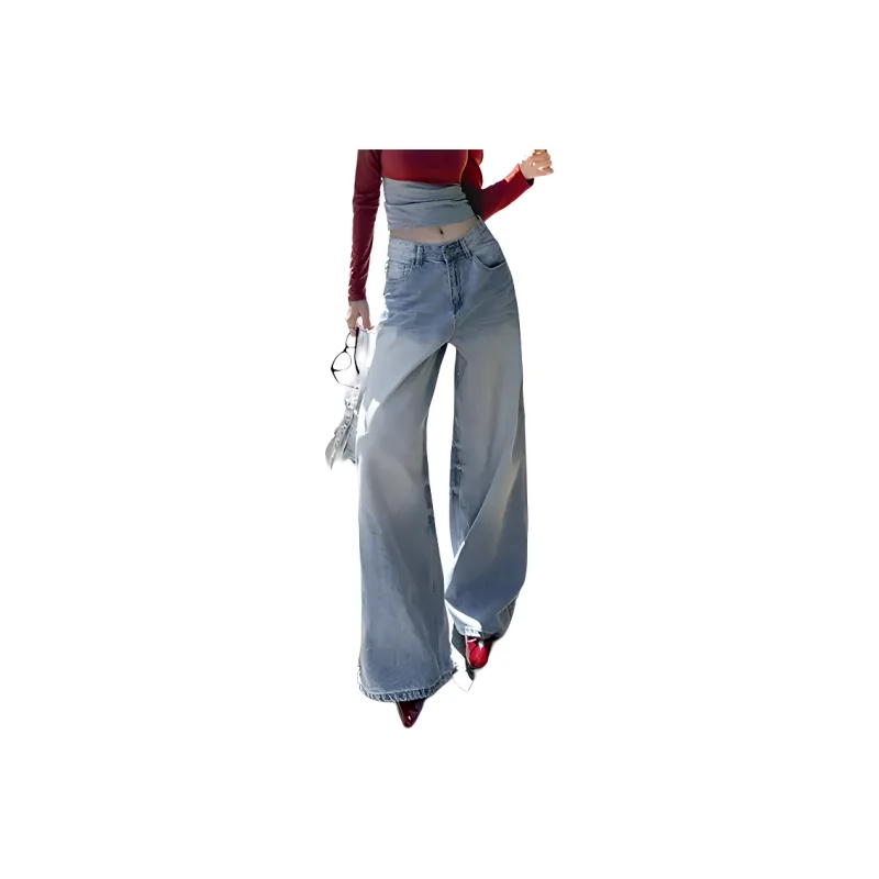 RENBEN Jeans Women's Light Blue-0