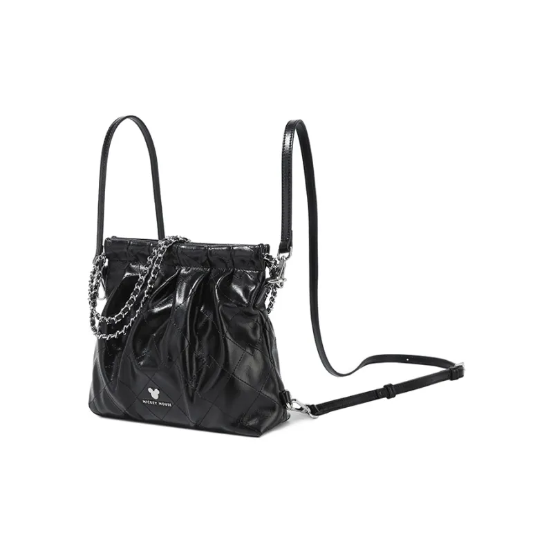 Disney Classic PU Backpack Regular Women's White Gold/Black Gold-11