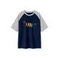 Navy Blue & White Heather Gray