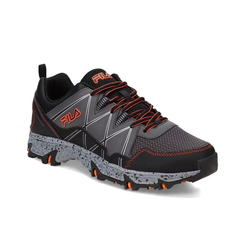 FILA At Peake 24 Anti Slip Wear Resistant Low Top Running Shoes Men's Black-3