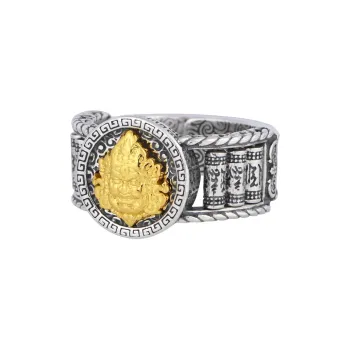 JINLUWANG S925 Silver Rings Men's