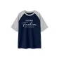 Navy Blue & White Heather Gray