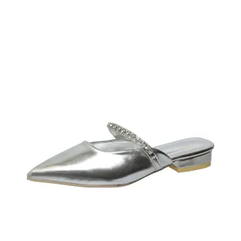 Dawei's House Rubber Sole Closed Toe Slippers Women's
