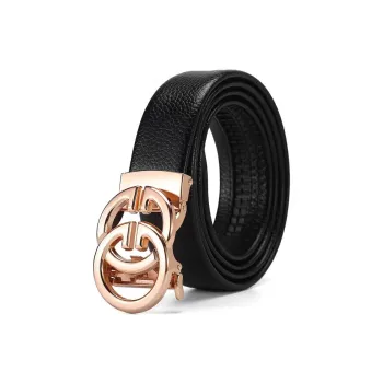 YUZHAOLIN Cow Split Leather Belts Men's Width 3.5CM