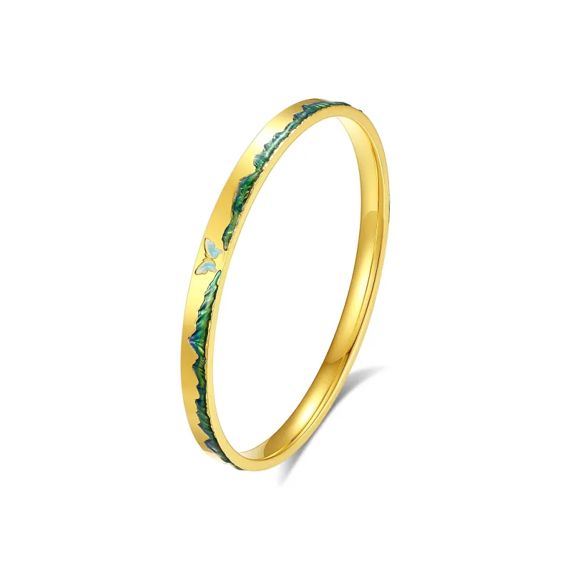 Furunlai 999 Fine Silver Bangles Unisex-0