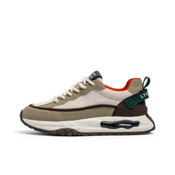 BINGO DUCK Slip Resistant, Breathable, Height Increasing Low Top Chunky Sneakers Men's