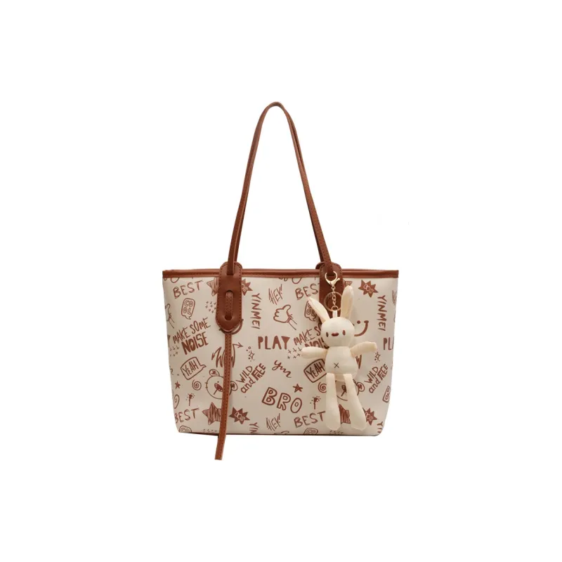 HCXK PU Shoulder Bag Regular Women's Black/Blue/Pink/Brown-26