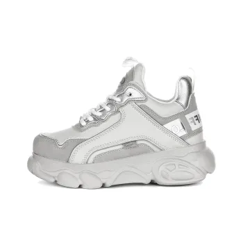 Buffalo Anti Slip Wear Resistant Mid Top Casual Shoes Women's Gray Silver
