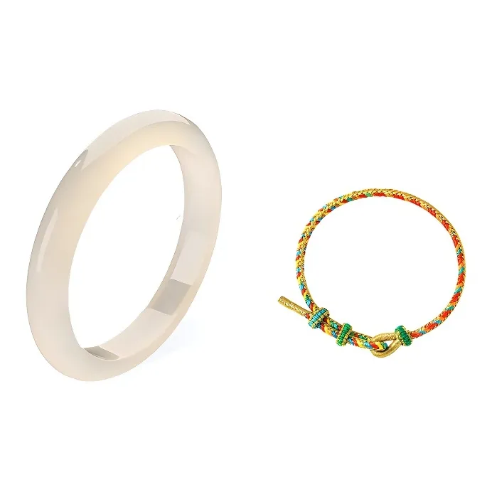 The Years Are Quiet Hand Woven Cord Bangles Unisex-0