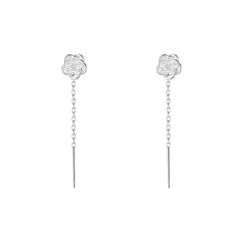 NUSQ Sterling Silver Drop Earrings Women's