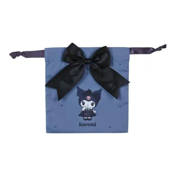 Sanrio Kulomi Polyester Drawstring Bag Travel Storage Bag Mini Women's Blue